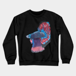 Swimming beta fish Crewneck Sweatshirt